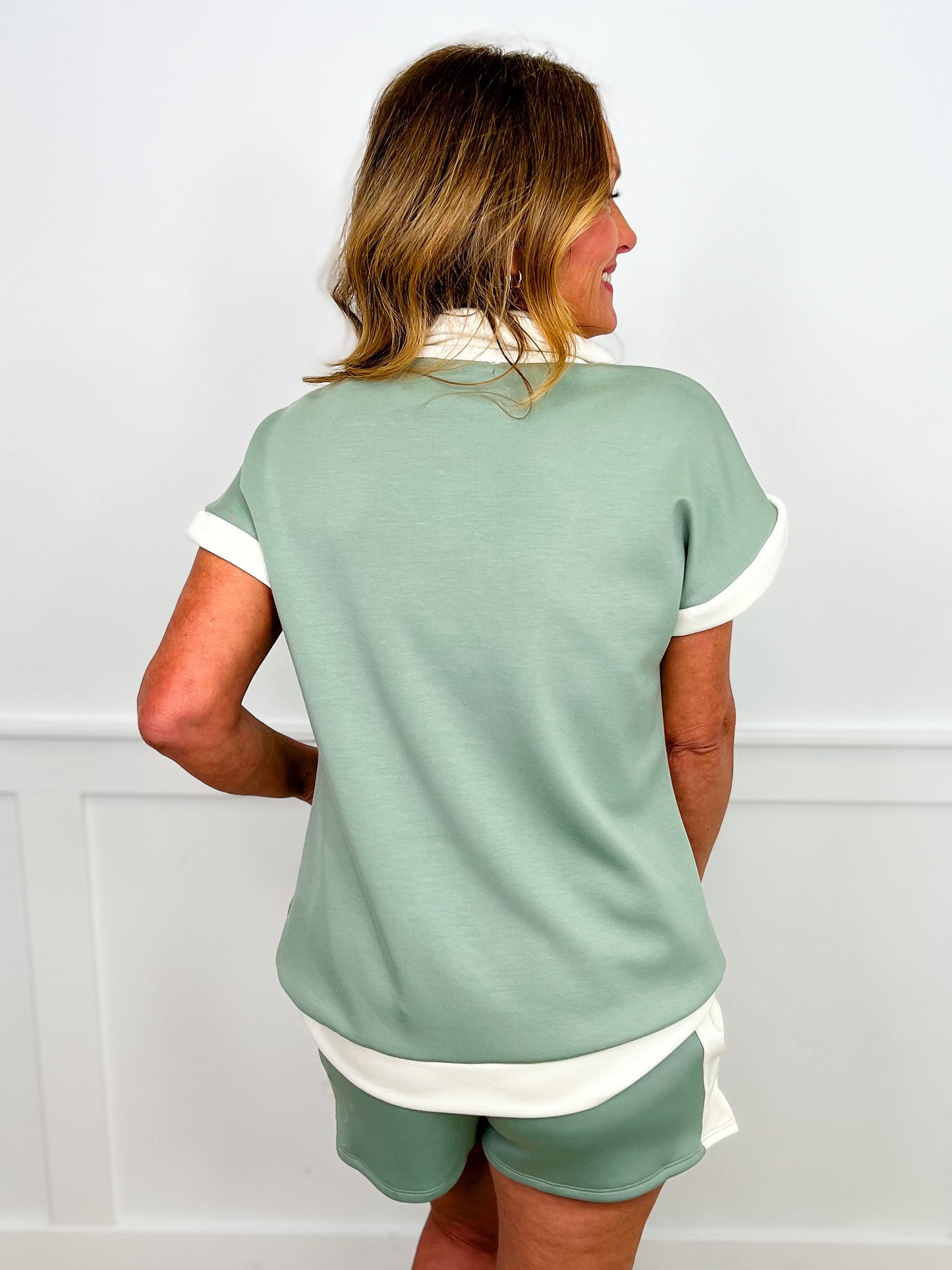Wait For Me High-Rise Green Avery Mae Shorts