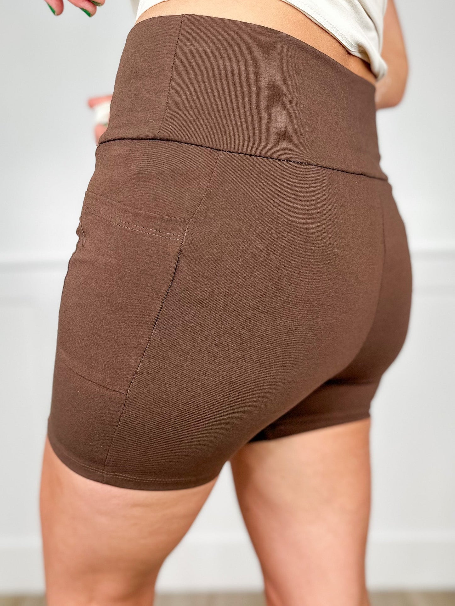 Just One More High-Rise Cotton Blend Avery Mae Biker Shorts - 4 colors!