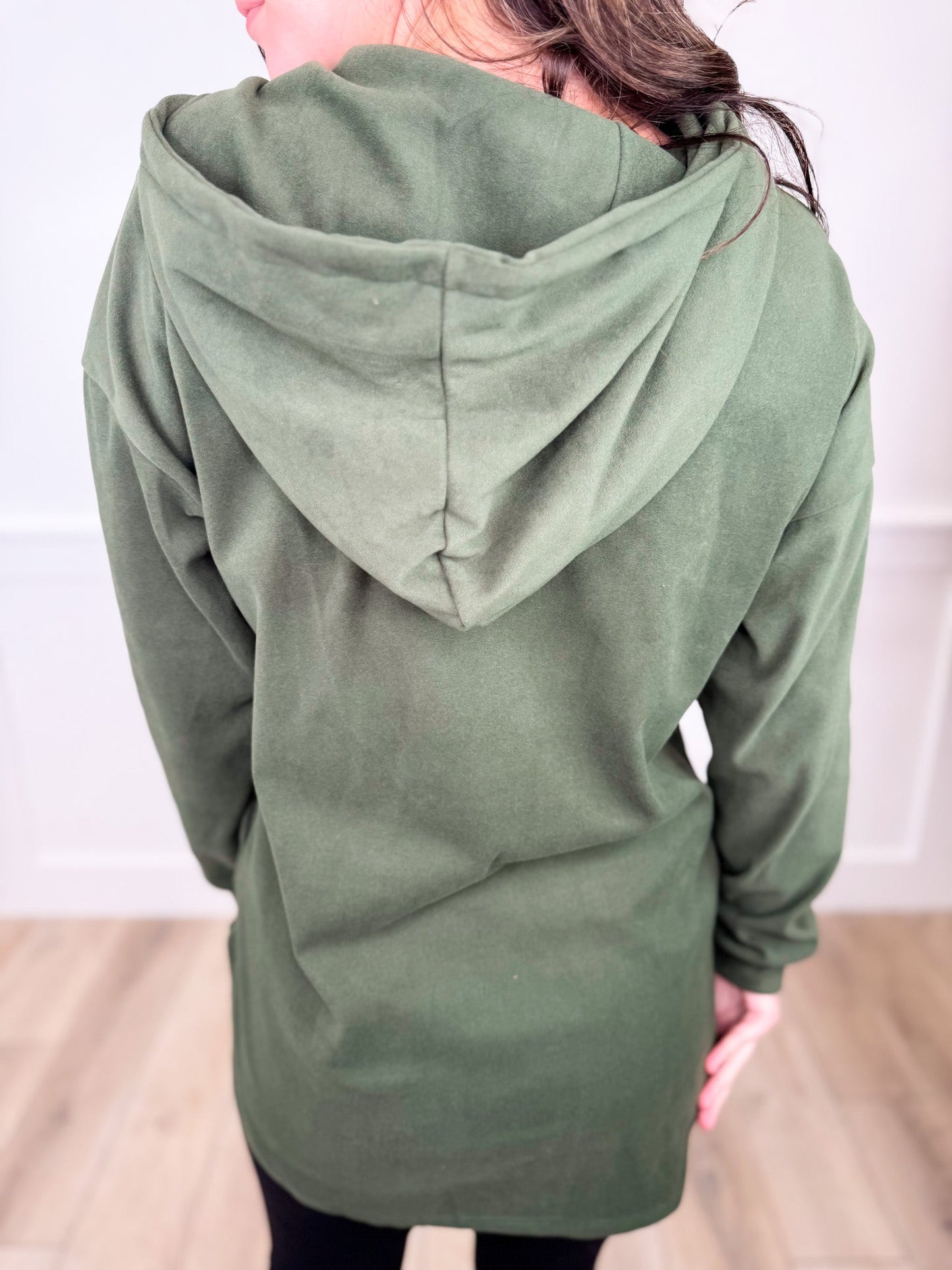 Happy Mind Fleece Long Sleeve Avery Mae Quarter Zip Hoodie Sweatshirt - 2 colors!