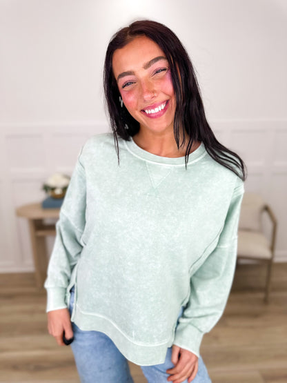 Walking Your Way Cotton Blend Long Sleeve Avery Mae Weekender Top - Multiple Colors