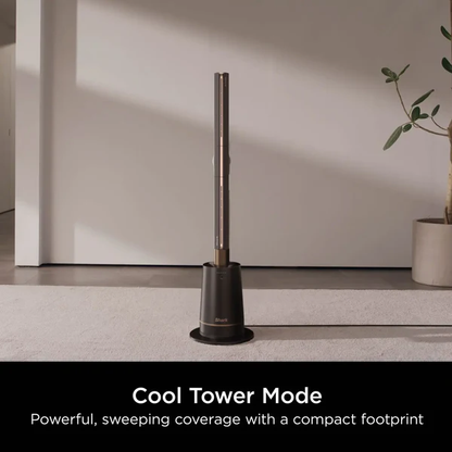TurboBlade Fan, 2Om Airflow, Quiet, 10 Speeds, 180° Osc., Remote, Timer