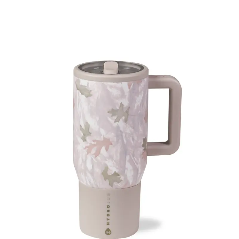 Insulated Travel Tumbler with Handle & Straw Lid