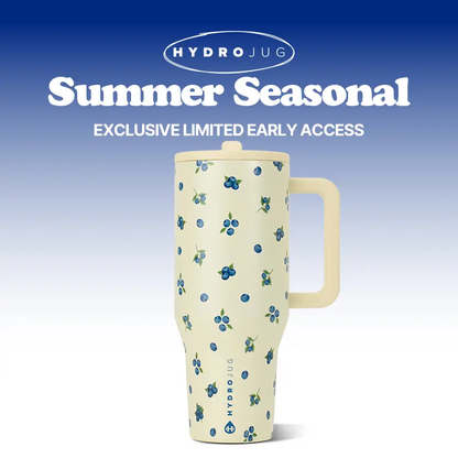 Insulated Travel Tumbler with Handle & Straw Lid