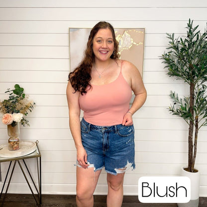 One Basic What a Feeling Avery Mae Padded Cropped Tank Top - 11 colors!