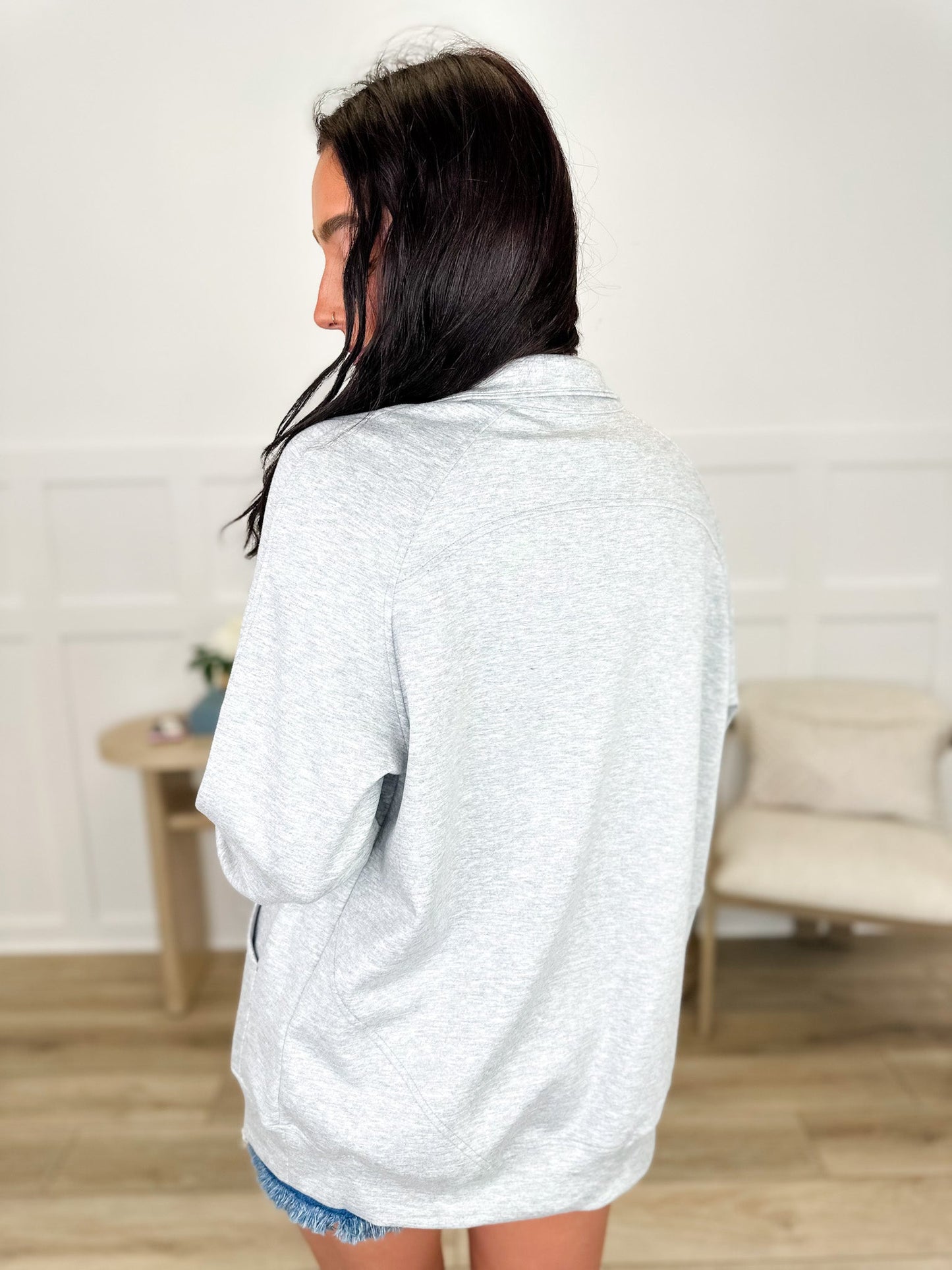 Write it Down Long Sleeve Avery Mae Zip Up Sweatshirt - Multiple Colors