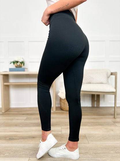High-Rise Sleek Leggings — Black | Stay Obsessed by Avery Mae