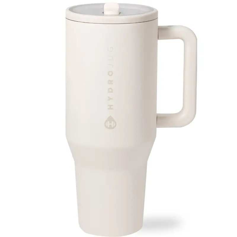 Insulated Travel Tumbler with Handle & Straw Lid