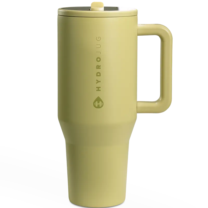 Insulated Travel Tumbler with Handle & Straw Lid