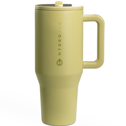 Insulated Travel Tumbler with Handle & Straw Lid