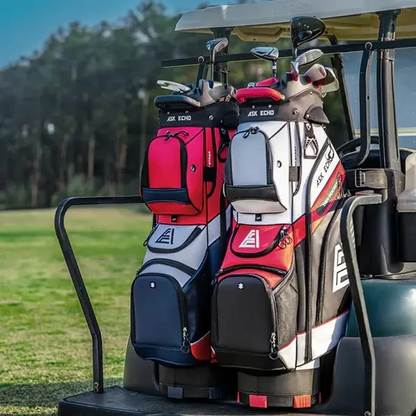 Golf T-LOCK Cart Bag 14 Way Organizer Dividers Quiet Golf Bag
