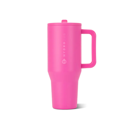 Insulated Travel Tumbler with Handle & Straw Lid