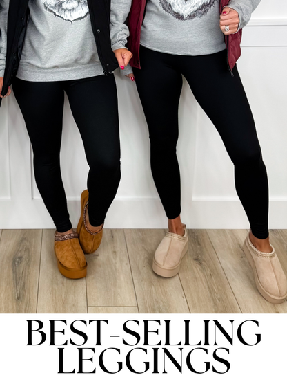 High-Rise Sleek Leggings — Black | Stay Obsessed by Avery Mae