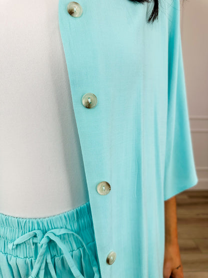 Dear Scarlett Daze at the Beach High-Rise Rayon Blend Wide Leg Set - Multiple Colors