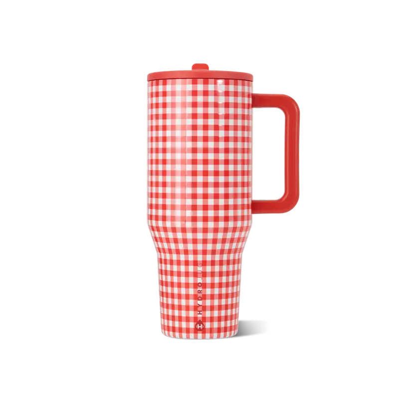 Insulated Travel Tumbler with Handle & Straw Lid