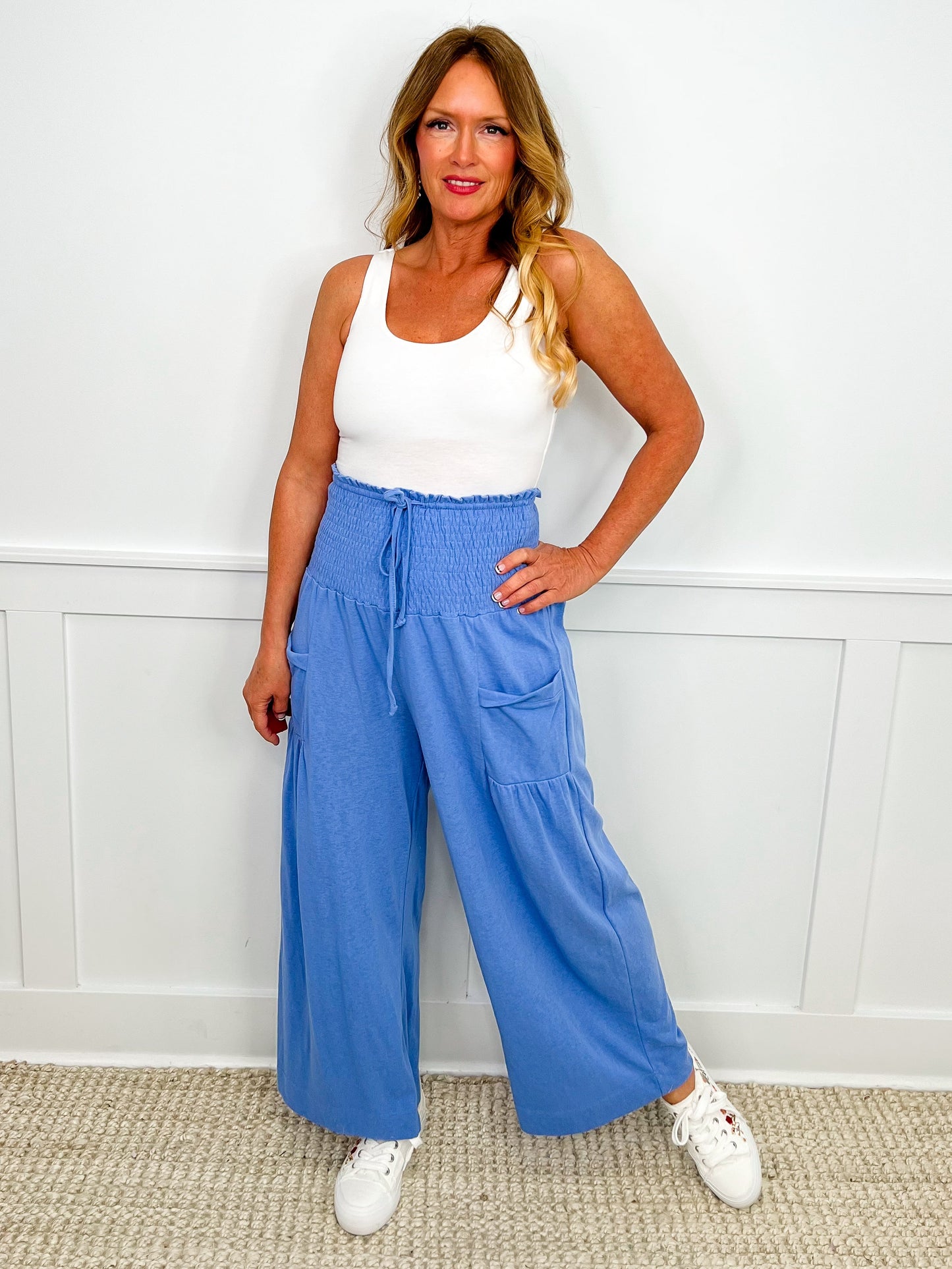 What's Your Sign Cotton Blend High-Rise Avery Mae Palazzo Pants - 3 colors!