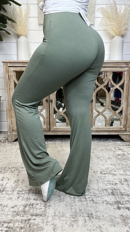 Worth it High-Rise Avery Mae Flare Bottoms - 3 colors!