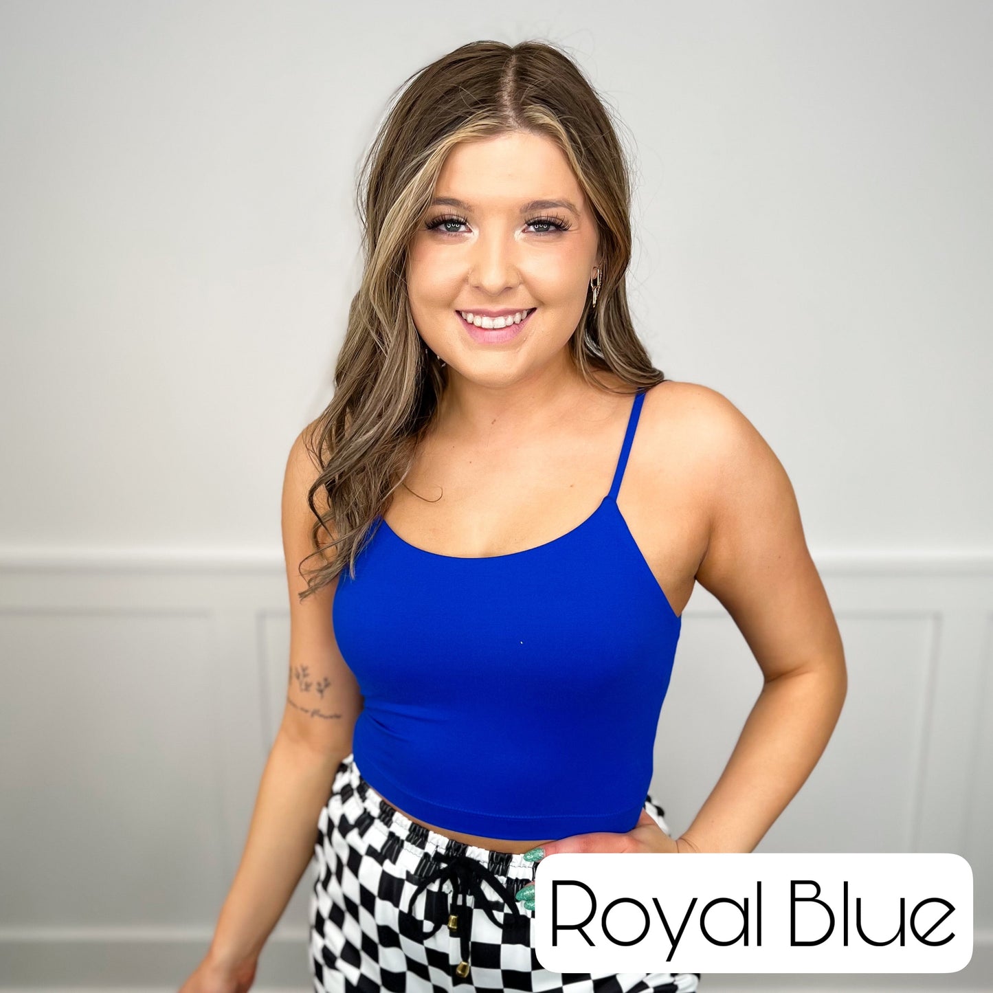 One Basic What a Feeling Avery Mae Padded Cropped Tank Top - 11 colors!