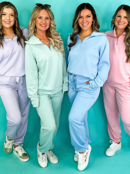 Dear Scarlett Time is Right High-Rise Lounge Set - Multiple Colors
