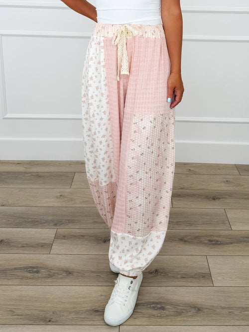 POL Deeper Love High-Rise Wide Leg Pink Joggers
