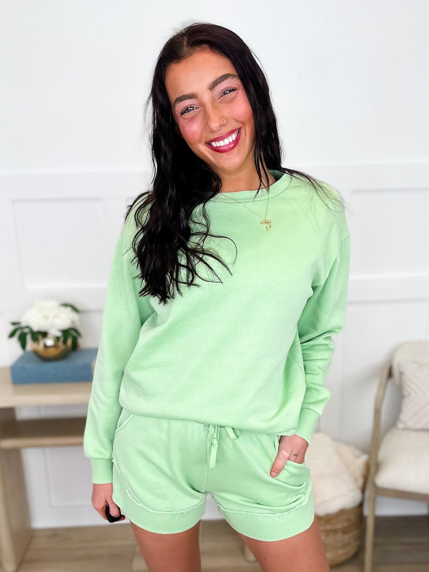 Take a Leap High-Rise Cotton Blend Avery Mae Set - Multiple Colors