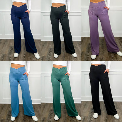 On My Own High-Rise Wide Leg Avery Mae Bottoms - 6 colors!
