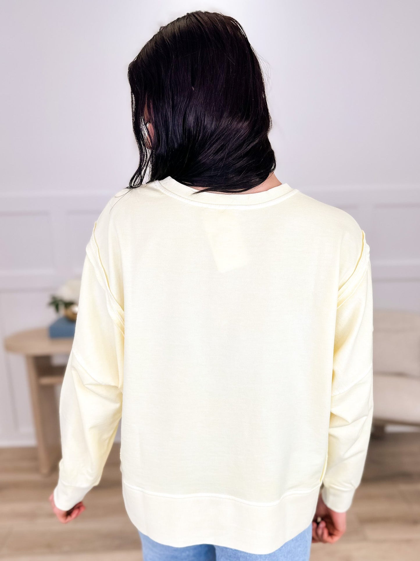 Walking Your Way Cotton Blend Long Sleeve Avery Mae Weekender Top - Multiple Colors
