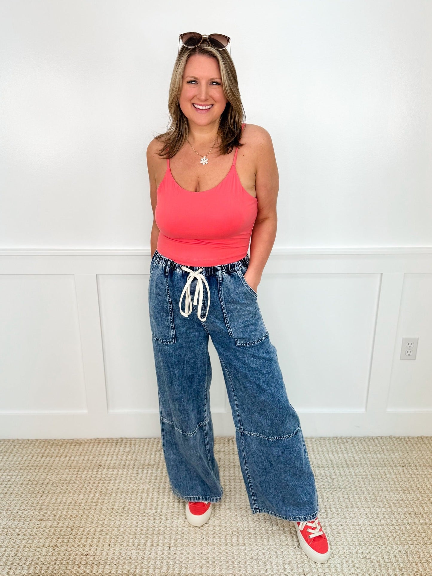 One Basic What a Feeling Avery Mae Padded Cropped Tank Top - 11 colors!