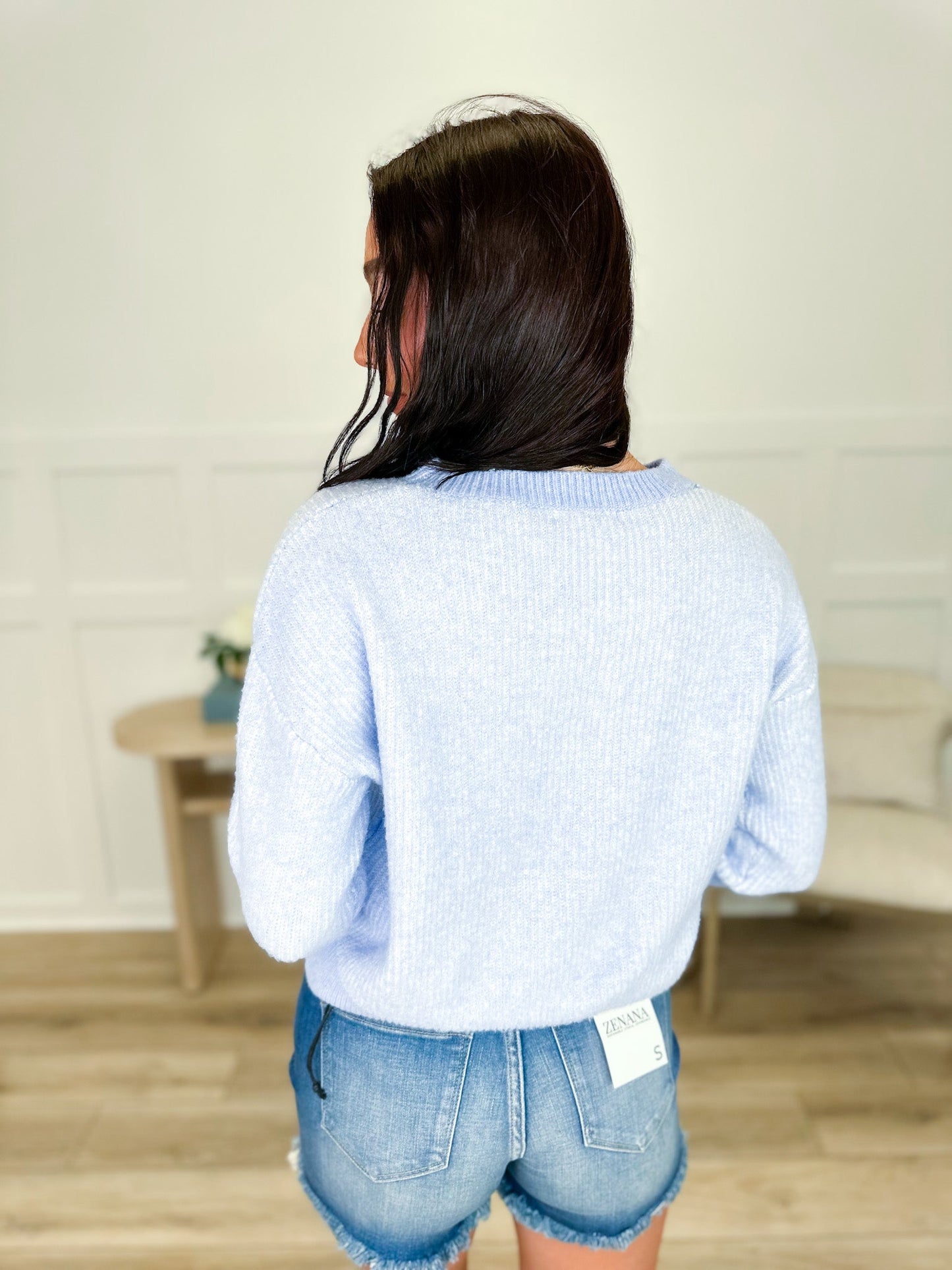 Dreaming Big Knit Long Sleeve Avery Mae Sweater Top - Multiple Colors
