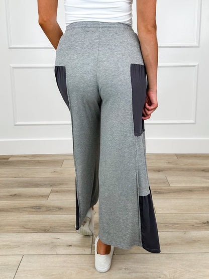 POL No Fear, No Limits High-Rise Rayon Blend Grey Bottoms