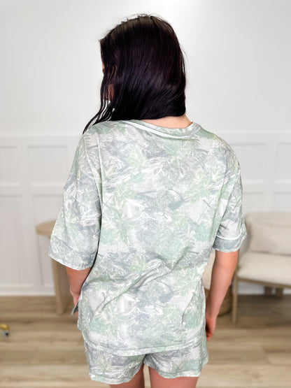 Now You See Me High-Rise Lightweight Camo Avery Mae Shorts Set