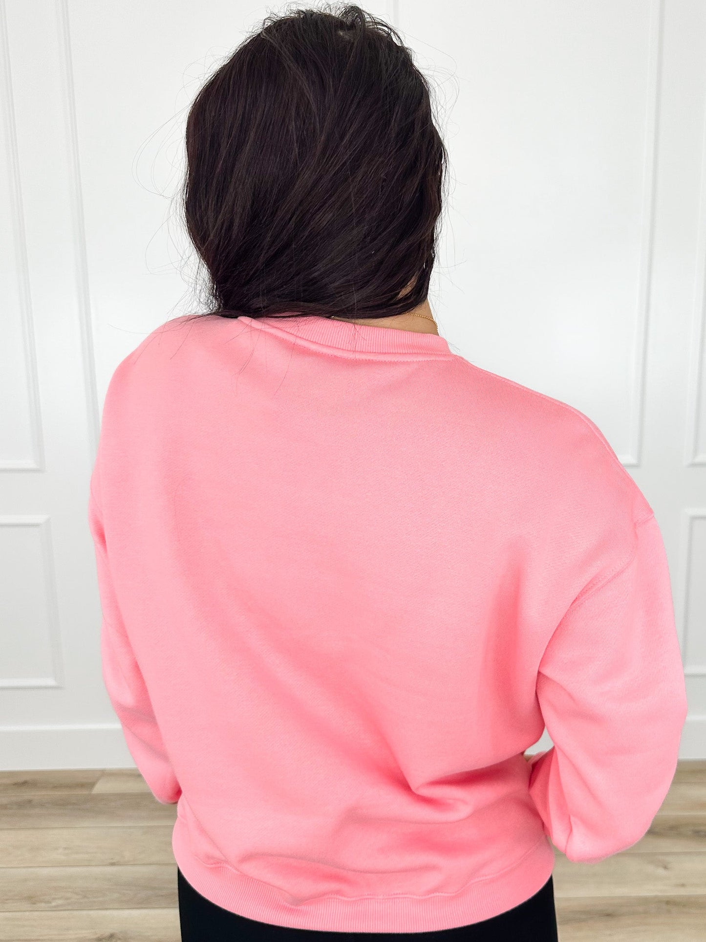 DOORBUSTER!! Basic Love to See it Cotton Blend Long Sleeve Avery Mae Crewneck Sweatshirt - Multiple Colors