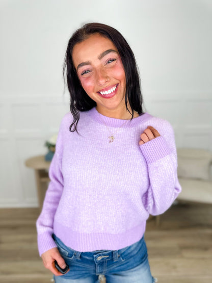 Dreaming Big Knit Long Sleeve Avery Mae Sweater Top - Multiple Colors