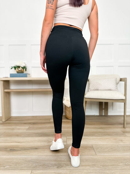 High-Rise Sleek Leggings — Black | Stay Obsessed by Avery Mae