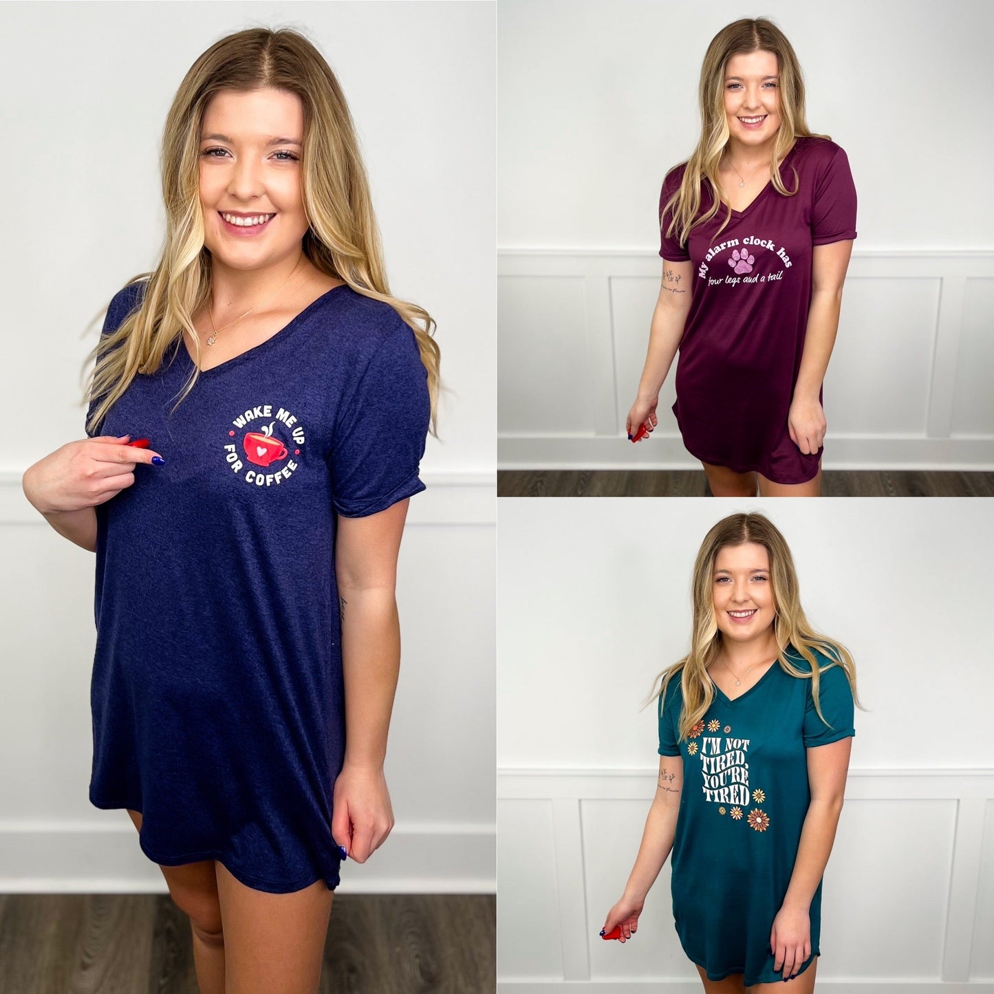 Staying Cute Short Sleeve Avery Mae PJ Top - 7 colors!