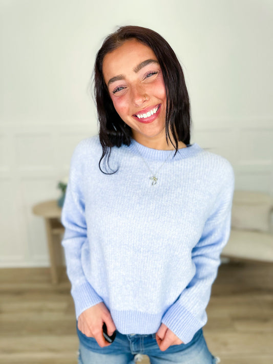 Dreaming Big Knit Long Sleeve Avery Mae Sweater Top - Multiple Colors