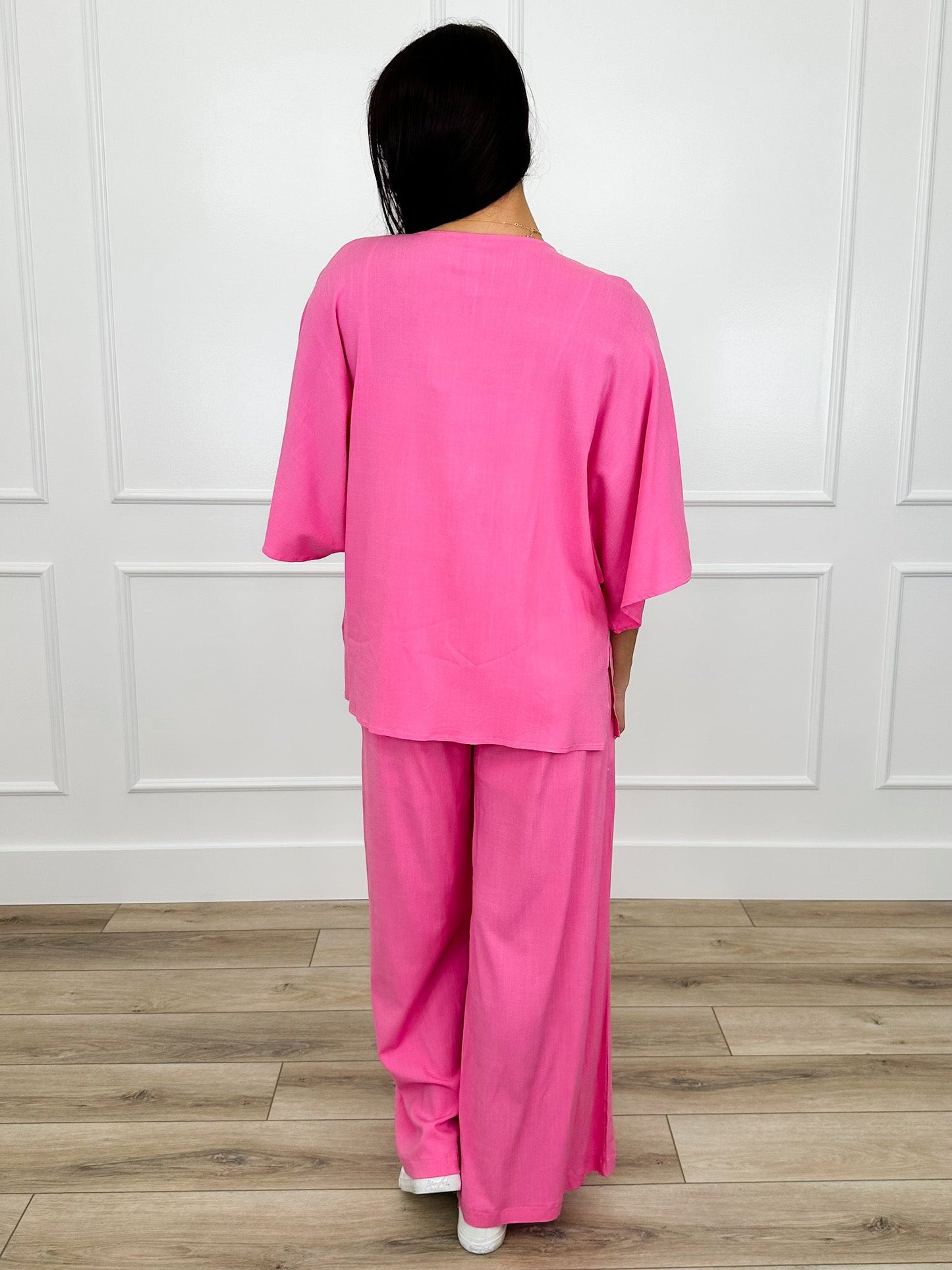Dear Scarlett Daze at the Beach High-Rise Rayon Blend Wide Leg Set - Multiple Colors