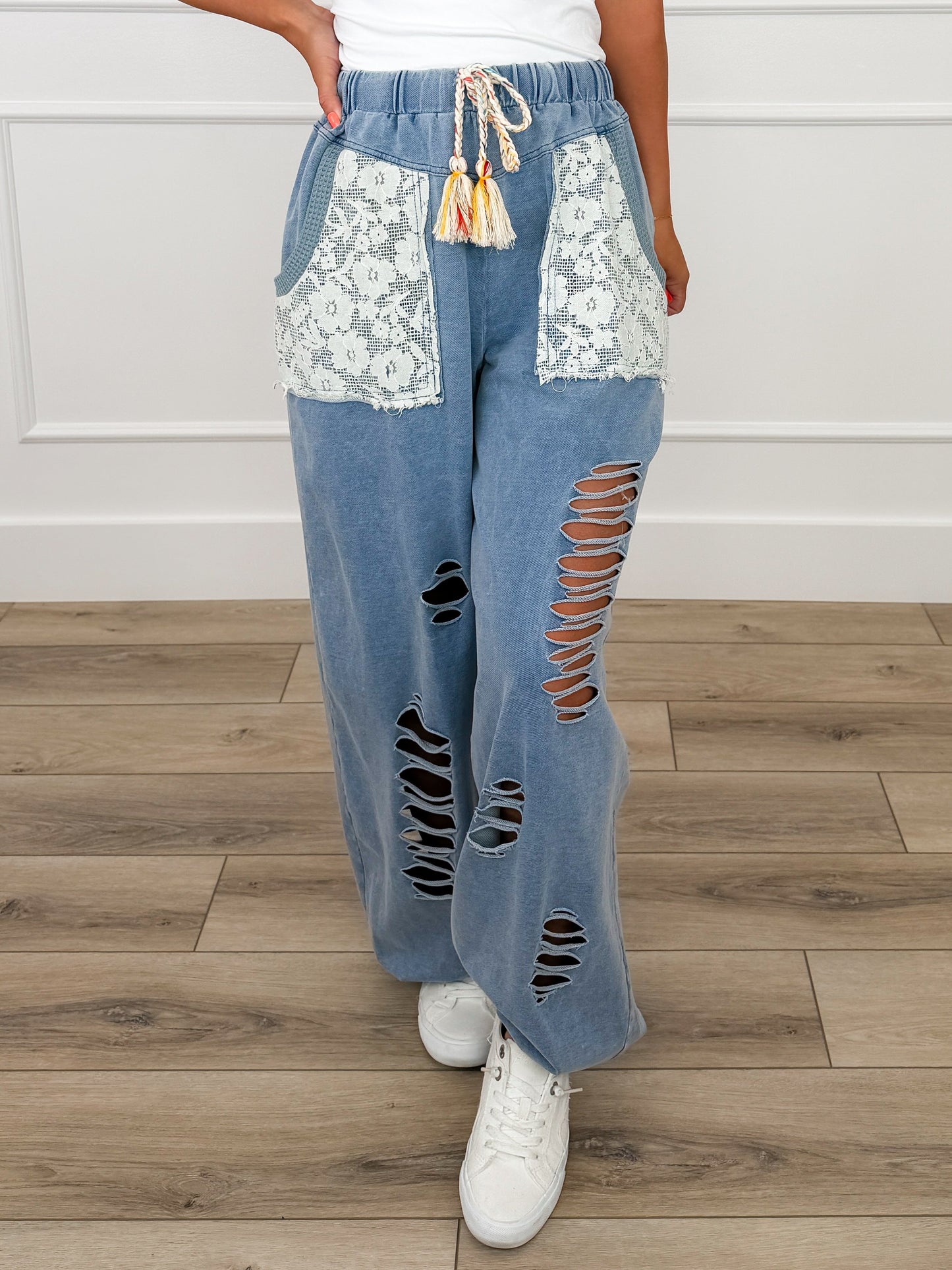 POL Try New Things High Rise Cotton Joggers - Multiple Colors