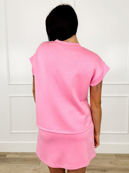 The Main Event Embellished Short Sleeve Avery Mae Top - Multiple Colors