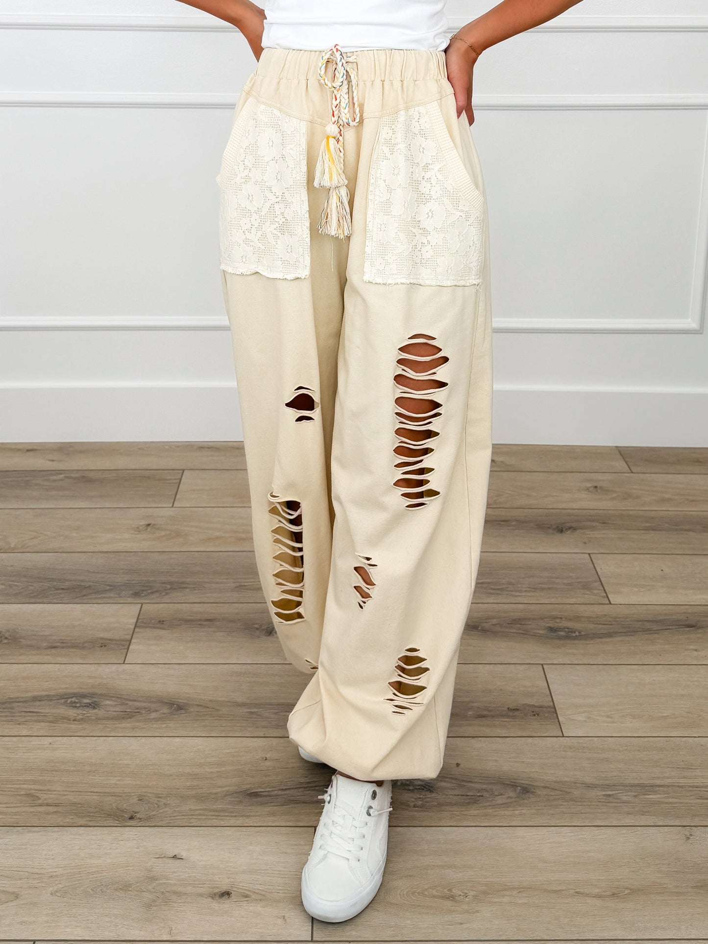 POL Try New Things High Rise Cotton Joggers - Multiple Colors