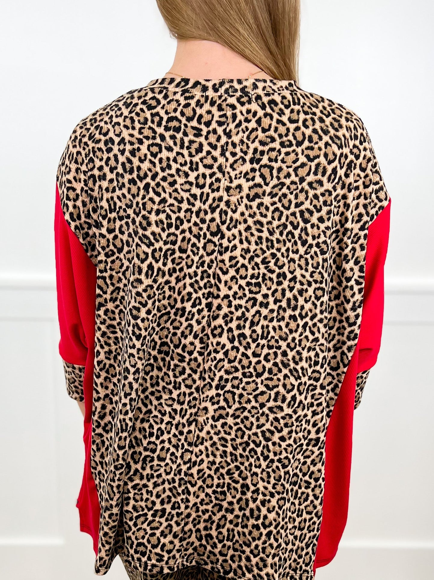 Untamed Comfort Ribbed Short Sleeve Leopard Avery Mae Top - 2 colors!
