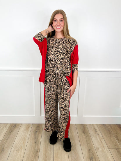 Untamed Comfort Ribbed Short Sleeve Leopard Avery Mae Top - 2 colors!