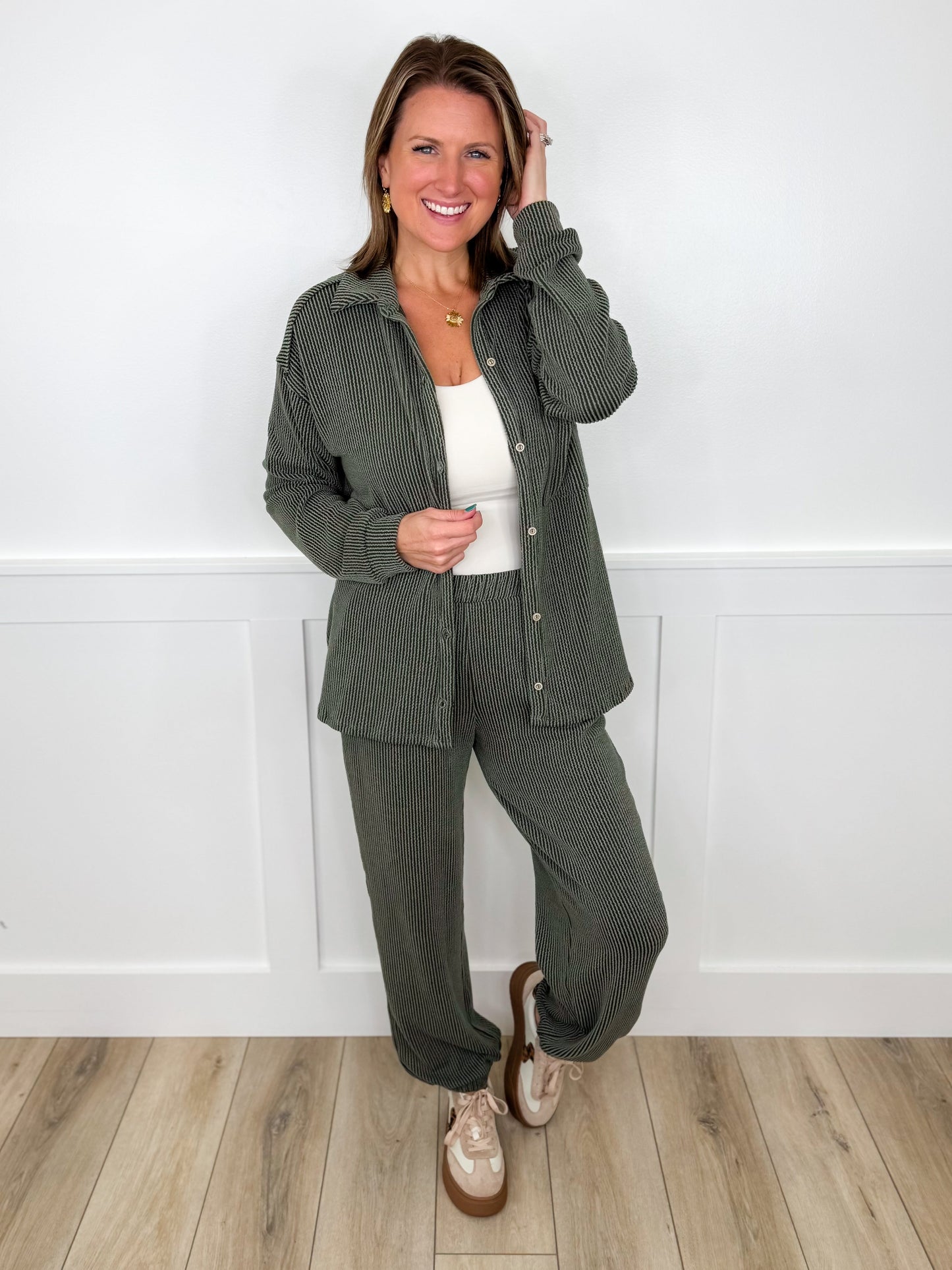 The Moment is Now High-Rise Ribbed Avery Mae Joggers - 3 colors!