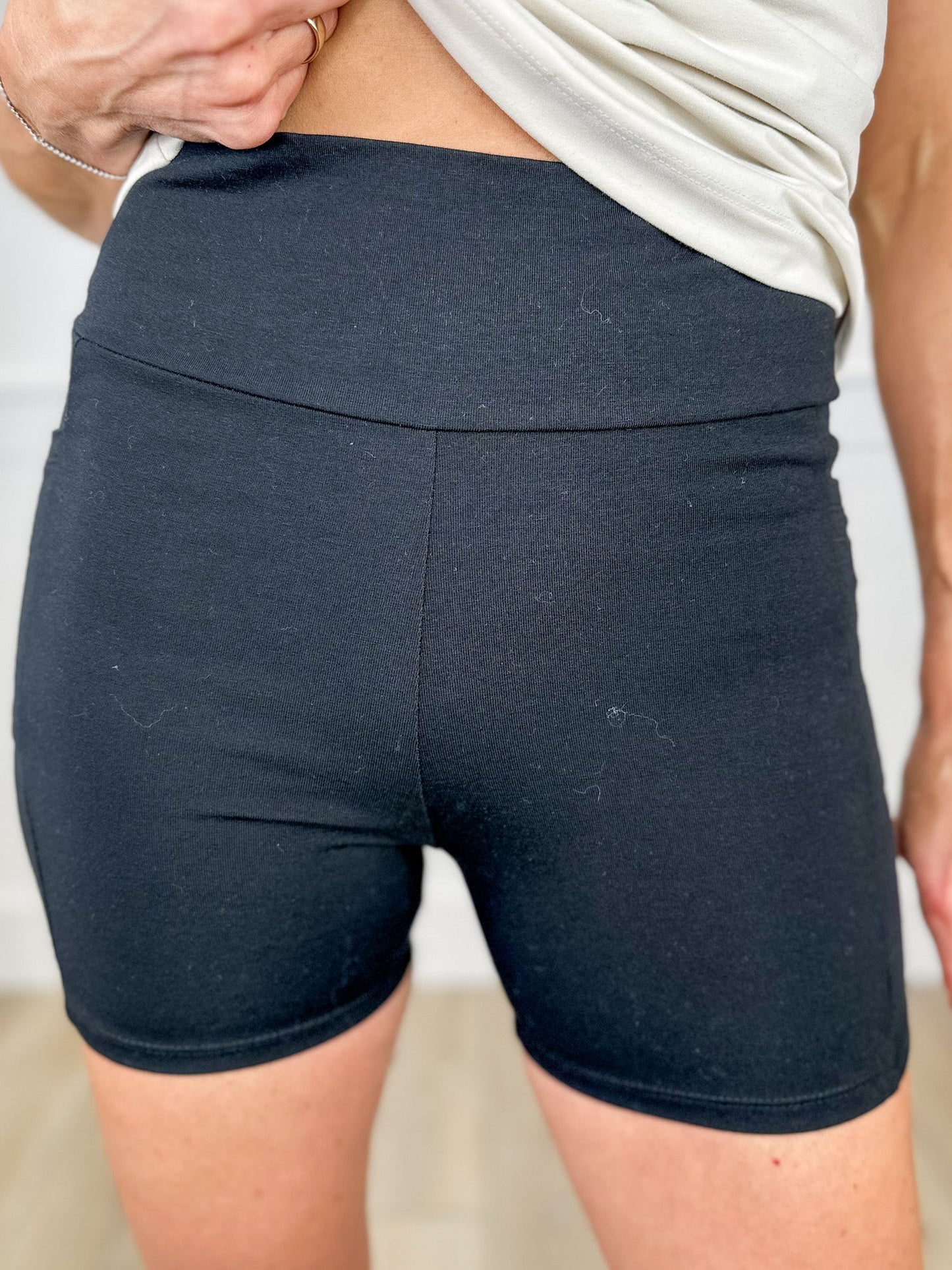 Just One More High-Rise Cotton Blend Avery Mae Biker Shorts - 4 colors!