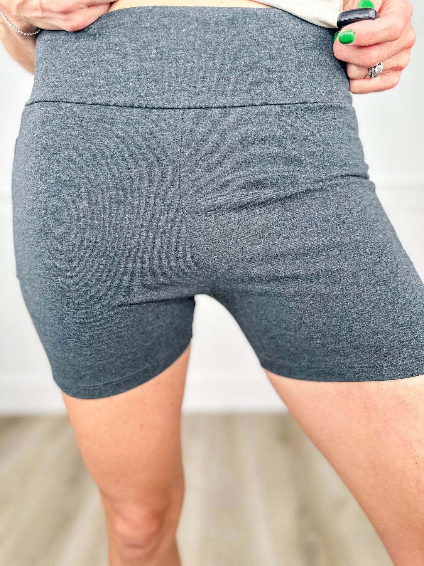 Just One More High-Rise Cotton Blend Avery Mae Biker Shorts - 4 colors!