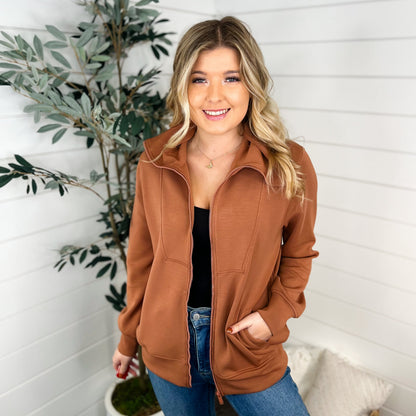 When You See it Long Sleeve Avery Mae Zip Up Sweatshirt - 6 colors!