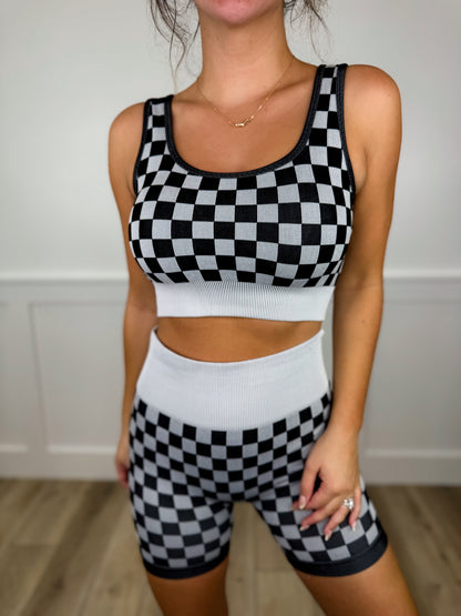 Hey Girl High-Rise Checkered Avery Mae Lounge Set - 3 colors!