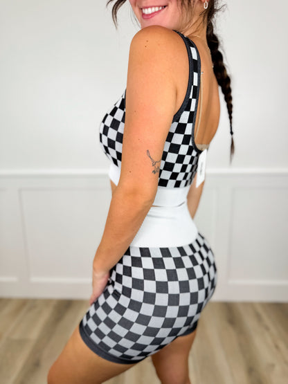 Hey Girl High-Rise Checkered Avery Mae Lounge Set - 3 colors!