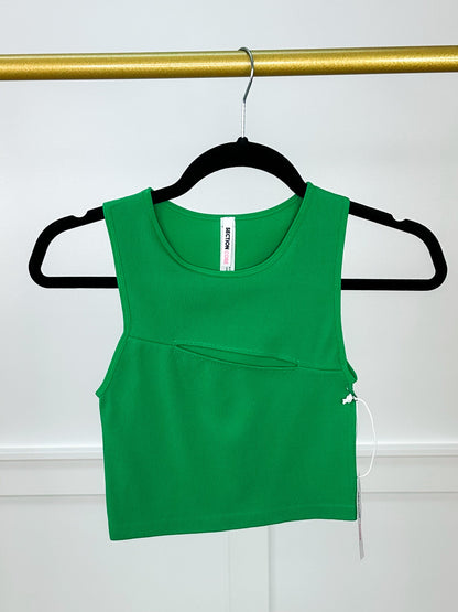 Basic Play Their Games Ribbed Avery Mae Cropped Tank Top - 5 colors!