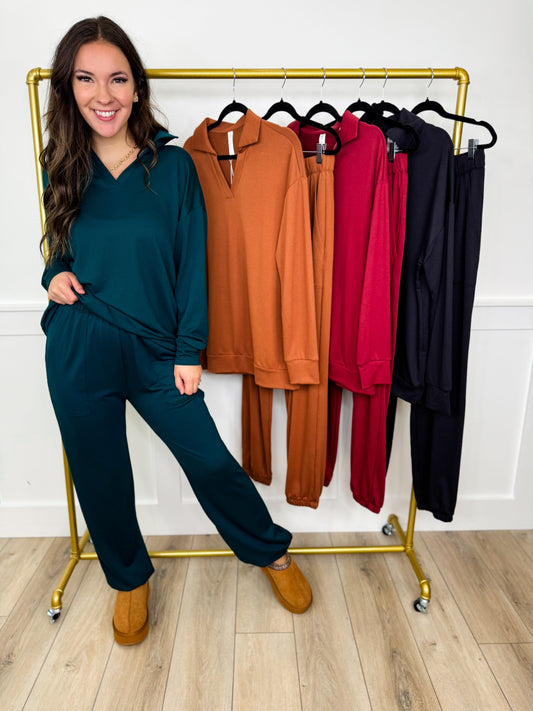 Dear Scarlett My Kinda Night High-Rise Lounge Set - 4 colors!