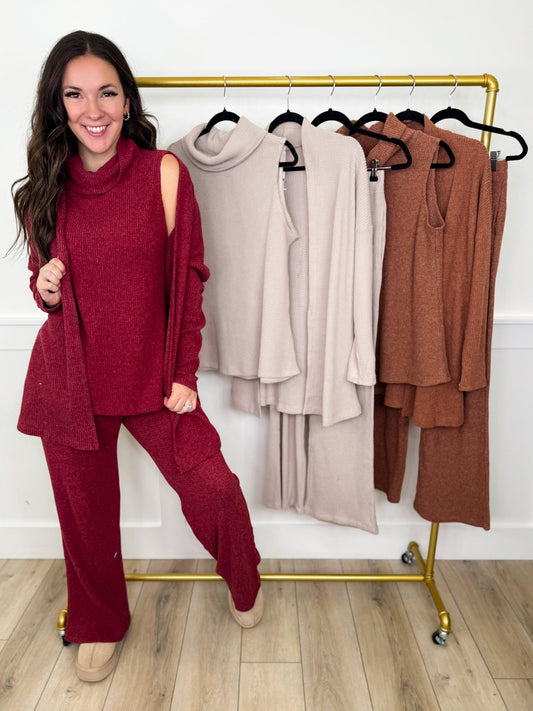 Dear Scarlett Choosing Me High-Rise Knit Set - 3 colors!